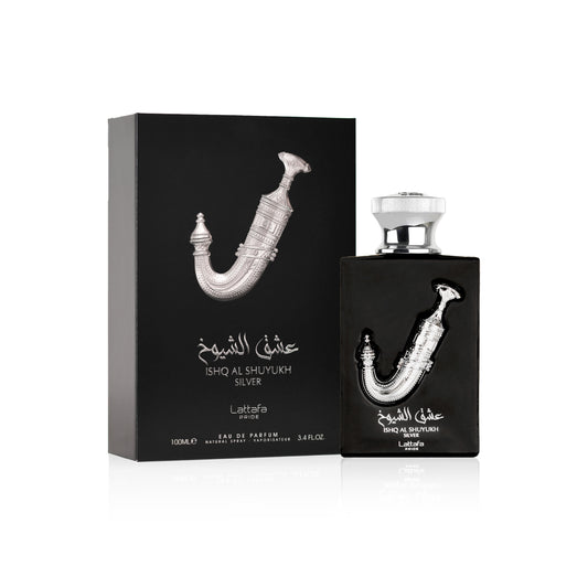 DubaiWay - Ishq Al Shuyukh Silver  Perfumes by Lattafa - DubaiWay Official Product